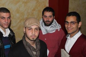 From left:  Mahmoud Hammad, Alaa Shoublaq, Mohammed Ghalayini and Ayman Qwaider 